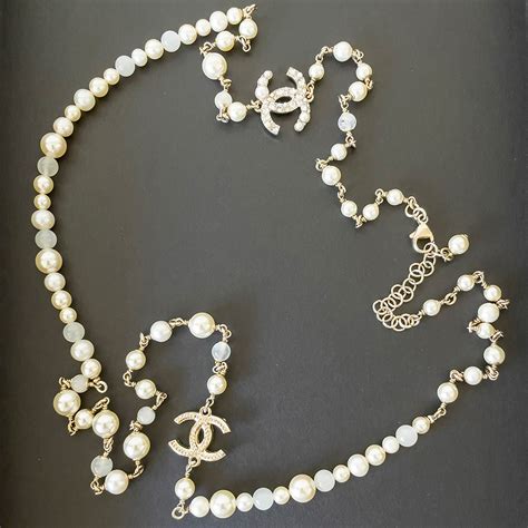 high quality replica chanel pearl necklace|faux chanel long pearl necklace.